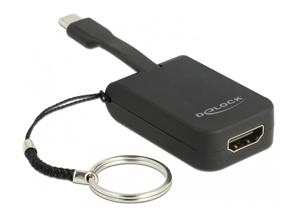 DeLOCK 63942 video kabel adapter 0,03 m USB Type-C HDMI Zwart