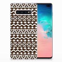 Samsung Galaxy S10 Plus TPU bumper Aztec Brown - thumbnail