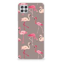 Samsung Galaxy A22 5G TPU Hoesje Flamingo - thumbnail