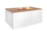 Easyfires: Vuurtafel Cube Rechthoek - Wit