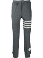 Thom Browne pantalon de jogging à 4 bandes contrastantes - Gris