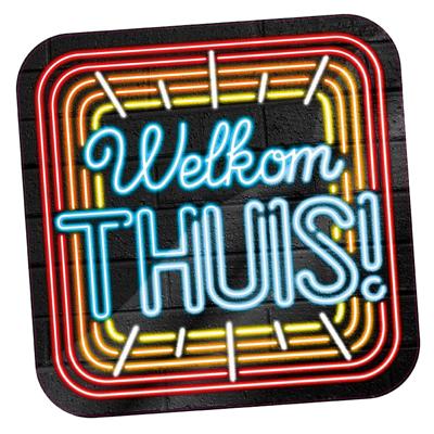 NEON Deurbord Welkom Thuis