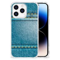 iPhone 14 Pro Anti Shock Bumper Case Jeans - thumbnail