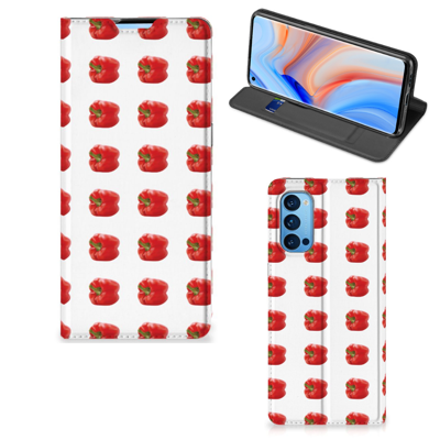 OPPO Reno4 Pro 5G Flip Style Cover Paprika Red OPPO Reno4 Pro 5G Flip Style Cover Paprika Red