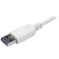 StarTech.com 4 Poorts draagbare compacte USB 3.0 hub met geintegreerde kabel aluminium - thumbnail