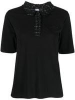 Karl Lagerfeld polo en coton biologique - Noir