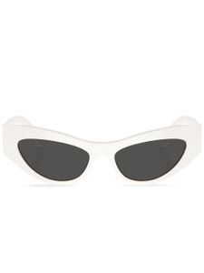 Dolce & Gabbana Eyewear lunettes de soleil à monture ovale - Blanc