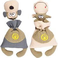 Hondenspeelgoed Agena Koe en Aap 18.5 x 7 x 36 cm Flamingo Zwart