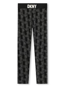 Dkny Kids legging imprimé à taille élastiquée - Noir