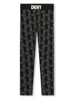 Dkny Kids legging imprimé à taille élastiquée - Noir