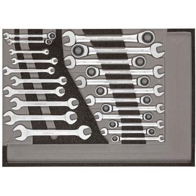 Gedore RED 3301687 R22350006 Ringratelsteeksleutelset Sleutelbreedte (metrisch) (alleen voor ADT) 07 - 29 mm