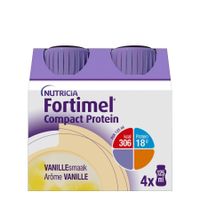 Fortimel Compact Protein Vanille Flesjes 4x125ml - thumbnail