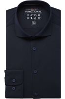 Pure Functional Slim Fit Jersey shirt marine, Effen