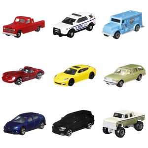 Matchbox Gift Pack 9 auto's speelgoedvoertuig Assortiment product, schaal 1:16