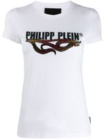 Philipp Plein t-shirt à tête de mort - Blanc