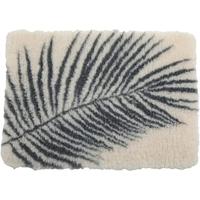 Zolux - Isolatiemat voor honden, 75 x 95 cm, beige met plantenmotief