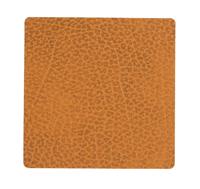 LIND DNA Onderzetter Leer Hippo Curry 10 x 10 cm