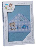 Gamberritos badcape hartje junior 100 x 100 cm katoen