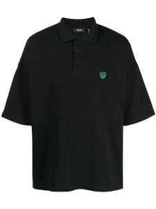 FIVE CM polo à logo brodé - Noir