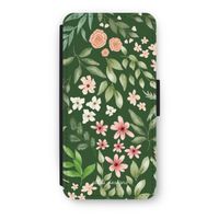 Botanical green sweet flower heaven: iPhone 7 Flip Hoesje