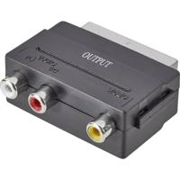 SpeaKa Professional SP-7870668 SCART / Cinch Adapter [1x SCART-stekker - 3x Cinch-koppeling] Zwart