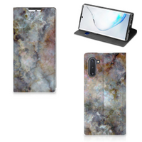 Samsung Galaxy Note 10 Standcase Marmer Grijs