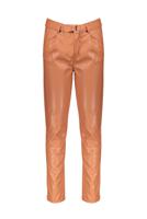 NoBell Meisjes broek PU + riem - Sylver - Soft Copper