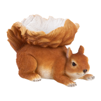 Eekhoorn Liggend Met Eikel voederschaal