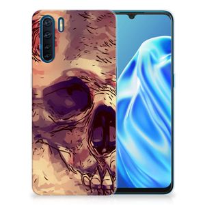 Silicone Back Case OPPO A91 Skullhead