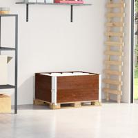 Palletopzetranden 2 st 80x60 cm massief grenenhout bruin - thumbnail