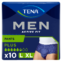 TENA Men Active Fit Plus - L/XL - 10 Stuks