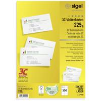 Sigel LP795 Bedrukbare visitekaarten, gladde kant 85 x 55 mm Helderwit 100 stuk(s) Papierformaat: DIN A4 - thumbnail