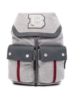 Brunello Cucinelli Kids sac à dos à patch logo - Gris