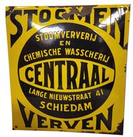 Stoomen Verven Emaille Bord - 30 x 33 cm