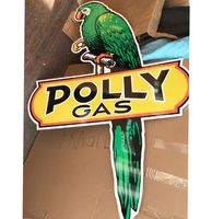 Polly Gas Groot Metalen Bord - Reproductie - thumbnail