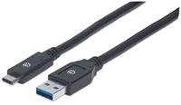 Manhattan Usb-C To Usb-A Cable, 3M, Male To Male, 5 Gbps (Usb 3.2, 354981