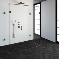 Sanituba Complete Profielloze Douchecabine XL 160x90cm koper