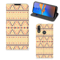 Motorola Moto E6 Plus Hoesje met Magneet Aztec Yellow