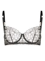 Bordelle soutien-gorge Arella à broderies - Noir