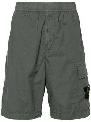 Stone Island Cargo shorts met Compass-logopatch - Groen