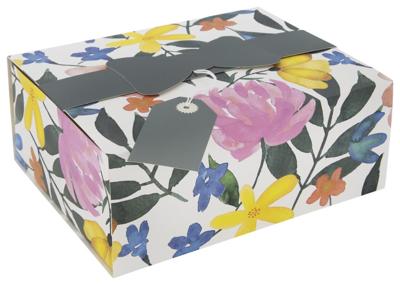 HEMA Cadeaudoos Met Deksel Vouwbaar 22.5x17.5x8.5 Bloemen HEMA Cadeaudoos Met Deksel Vouwbaar 22.5x17.5x8.5 Bloemen