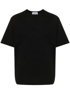 Stone Island t-shirt en coton à logo brodé - Noir