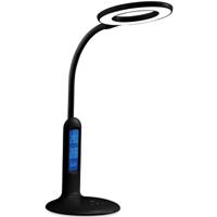 LED Bureaulamp met Kalender - Aigi Aviny - 7W - Aanpasbare Kleur - Dimbaar - Mat Zwart