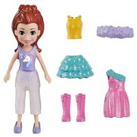 Polly Pocket Lila Shimmer & Shine Set bestaande uit een pop, kleding en extra accessoires voor meisjes vanaf 4 jaar