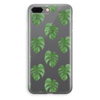 Monstera leaves: iPhone 8 Plus Transparant Hoesje - thumbnail