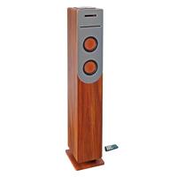 INOVALLEY HP34-CD-WOOD soundtoren cd-speler – Bluetooth – 100 W – USB – hout en grijs