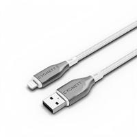 Cygnett Gepantserde Lightning naar USB-A Kabel - Wit 2m
