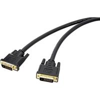 Renkforce DVI TV, monitor aansluitkabel [1x DVI-stekker 24+1-pol. - 1x DVI-stekker 24+1-pol.] 7,50 m zwart