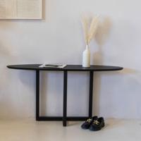 Sidetable Roel Zwart Ovaal 140cm - Giga Meubel