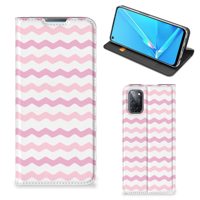 OPPO A52 | A72 Hoesje met Magneet Waves Roze